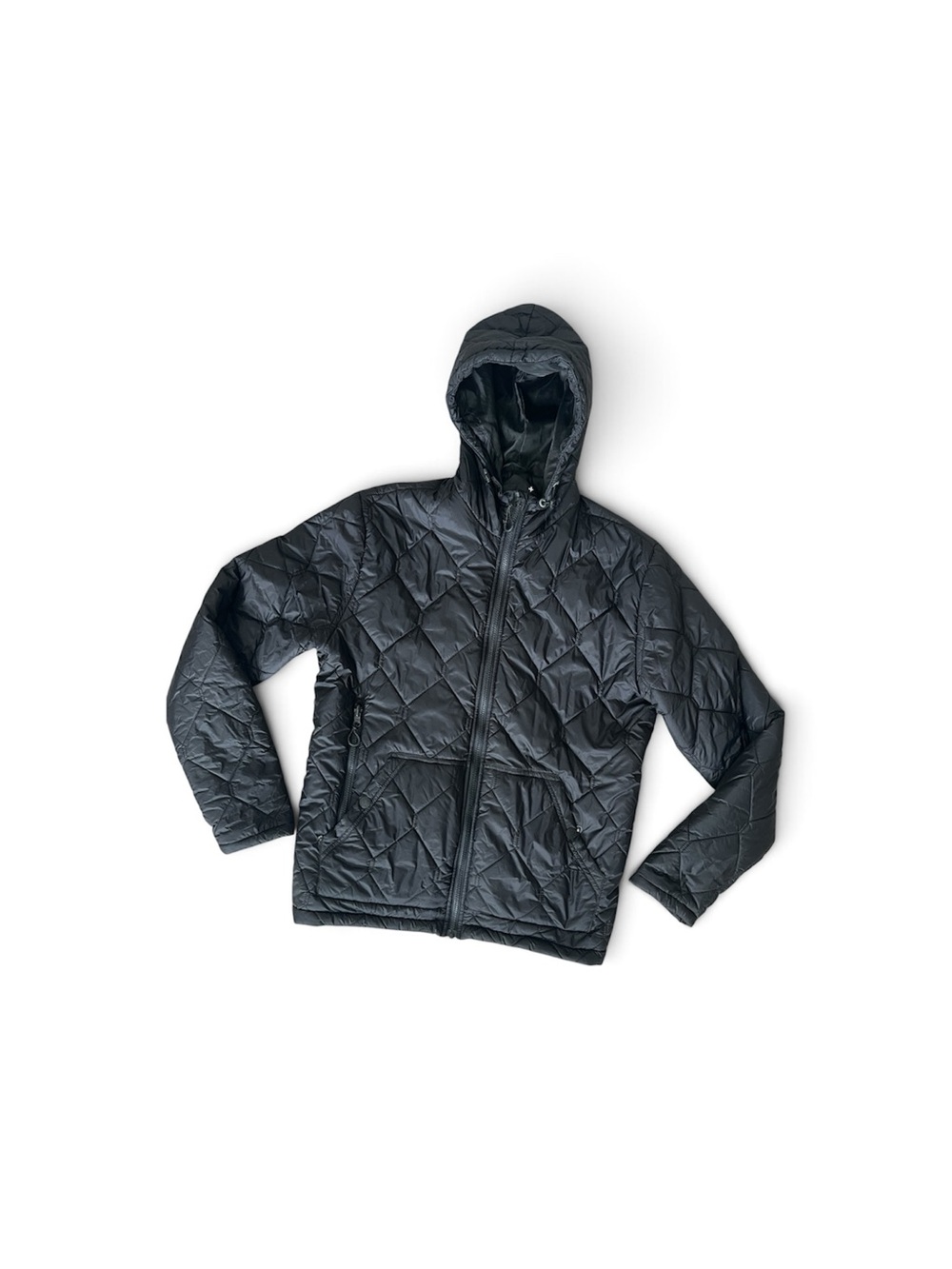 Tavik Men's Black Quilted Hooded Puffer Jacket